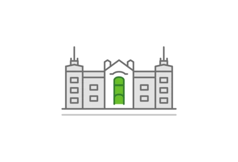 Ein Bildicon, welches das Gebäude der Staatskanzlei symbolisiert.
